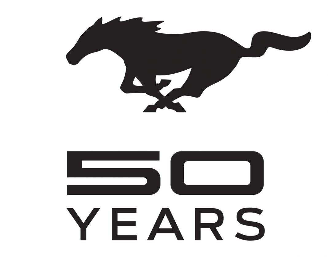 A Custom Logo has Been Created to Celebrate 50 Years of Mustang