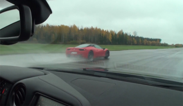 Video: 4 Races Between Ferrari 458 Italia and Nissan GT-R