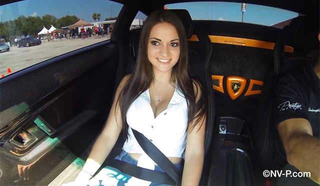Video: Sexy Maria Riding in 1000hp Lamborghini Gallardo Superleggera