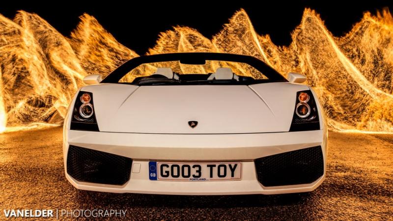 Fire Painting a Lamborghini Gallardo Spyder