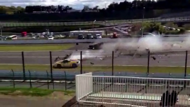 Ferrari 458 Challenge Crash