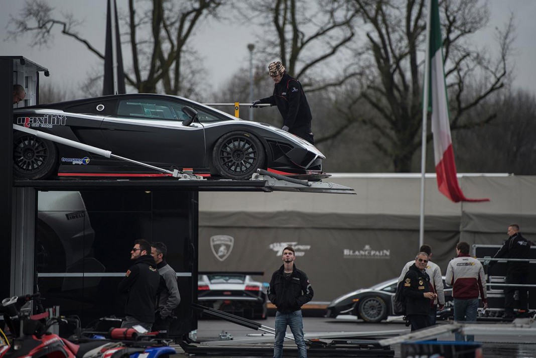 Lamborghini Blancpain Super Trofeo Gets Arrives at Monza Circuit
