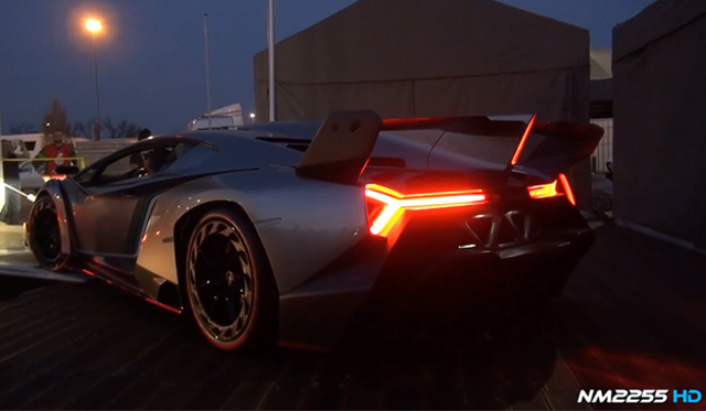 Video: Lamborghini Veneno Revving and Driving at Monza