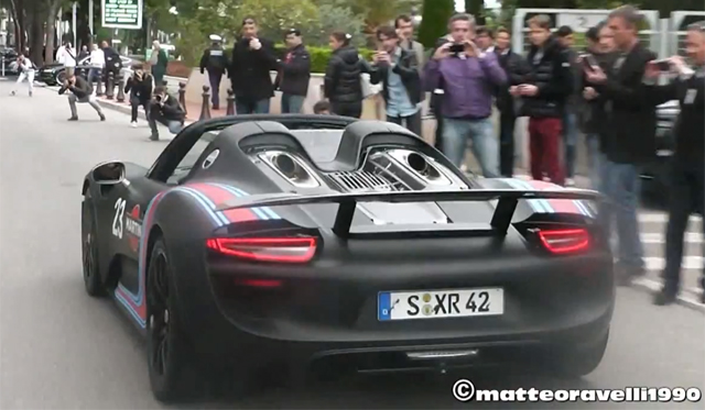 Video: Matte Black Porsche 918 Spyder Driving in Monaco