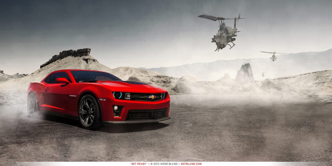 Photo Of The Day: 2013 Chevrolet Camaro ZL1 'Chased by Helicopters'