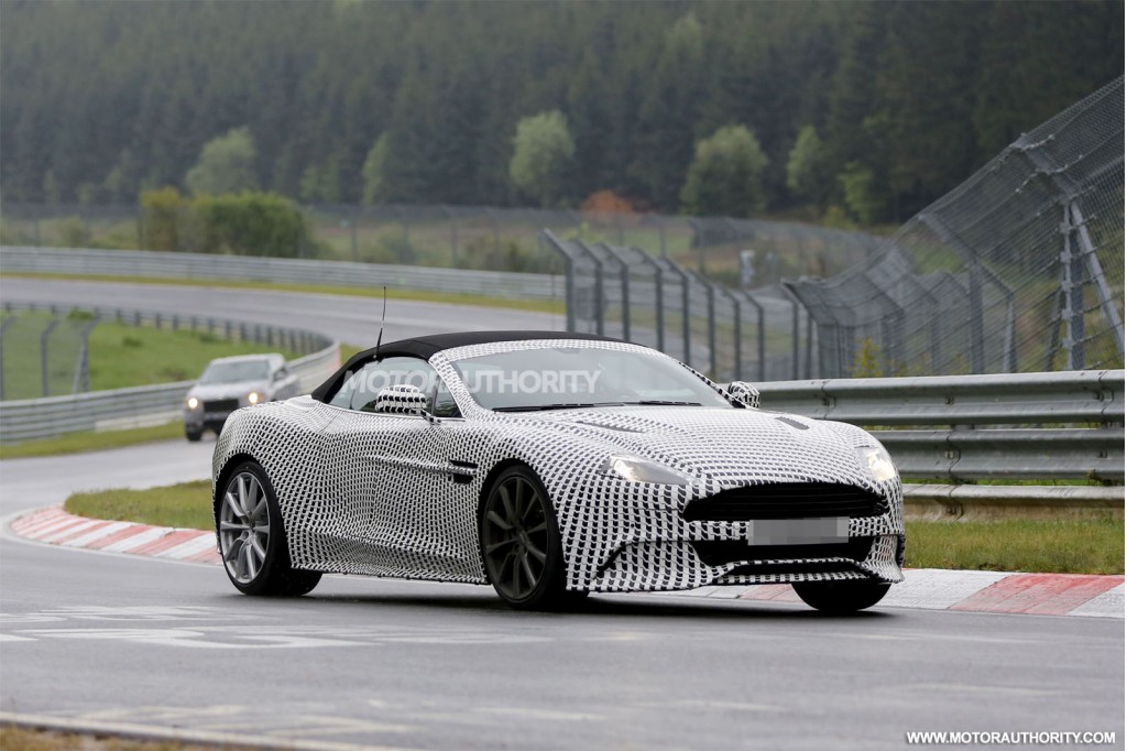 Spyshots: 2014 Aston Martin Vanquish Volante at the 'Ring