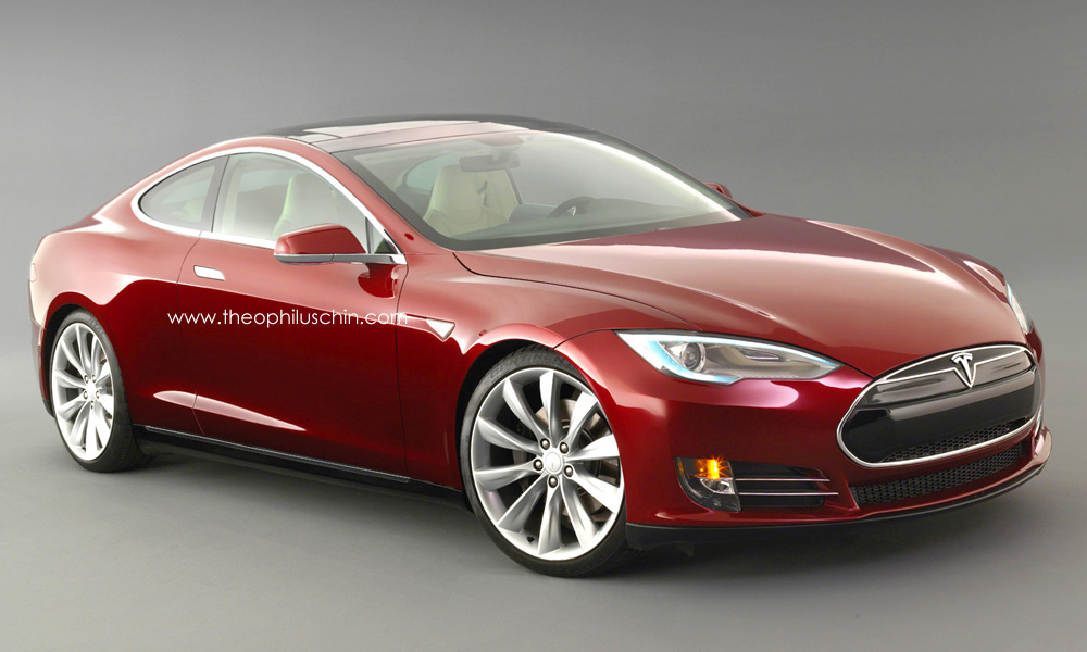 Render: Tesla Model S Coupe by Theophilus Chin