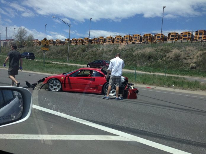 Ferrari F40 Wrecked in Denver