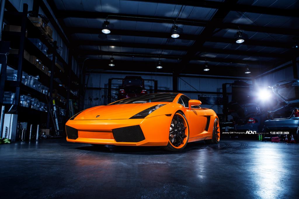 Gallery: Lamborghini Gallardo on Orange ADV.1 Wheels