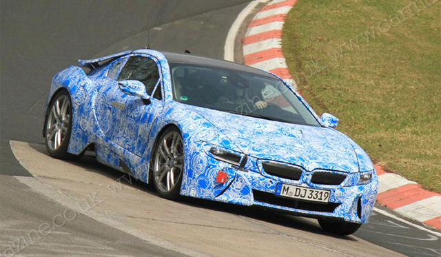 Spyshots: 2014 BMW i8 Supercar Snapped at the 'Ring Again