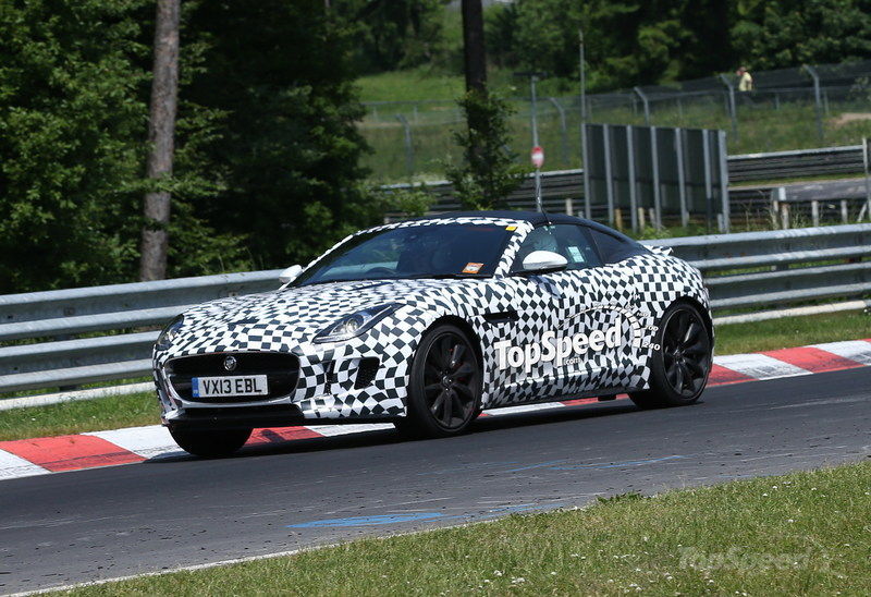 Spyshots: 2014 Jaguar F-Type Coupe at the 'Ring