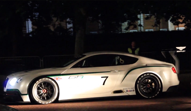 Video: Bentley Continental GT3 Revving at Top Gear Filming