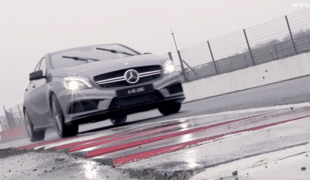 Video: Lewis Hamilton Drives Mercedes-Benz A45 AMG