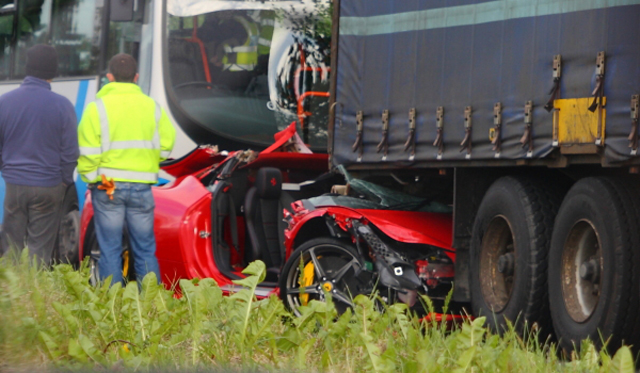 Car Crash: Ferrari 458 Italia Destroyed After 2 Hours of Ownership