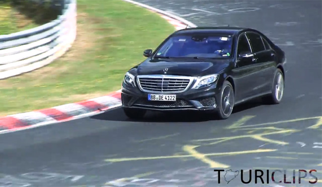 Video: 2014 Mercedes-Benz S65 AMG Spotted Undisguised at the 'Ring