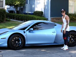 Justin Bieber's Ferrari 458 Italia Receives Matte Blue Transformation