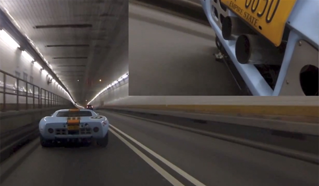 Ford GT40 Shows Off Its Fire-Breathing Capabilities in Tunnel