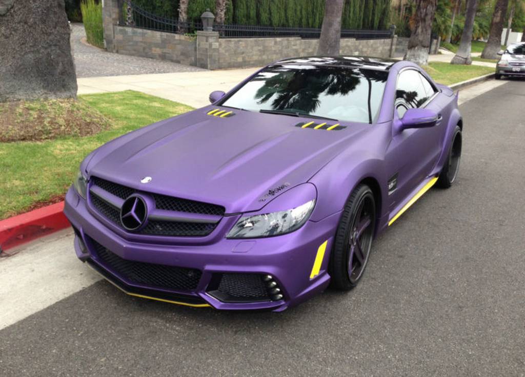 L.A Lakers Inspired Mercedes-Benz SL55 AMG For Sale