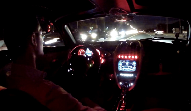 Driving the Pagani Huayra in Miami at Night