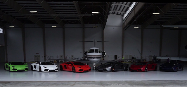 Six Insane Lamborghini Aventadors Together