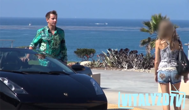 Video: Lamborghini Gallardo Spider Gold-Digger Prank by VitalyzdTv