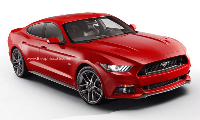 Mythical Four-Door Ford Mustang Imagined