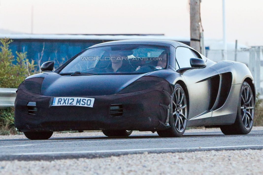 McLaren P13 Spotted Testing Disguised as 12C