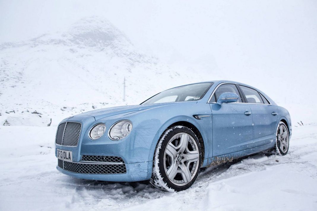 Photo of the Day Sky Blue Bentley Continental Flying Spur in St. Moritz