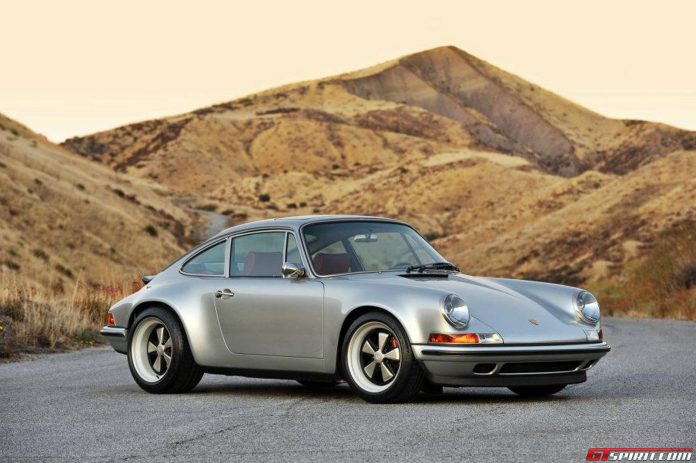 Photo of the Day: Singer 911 in Racing Silver and Ruby Red Interior