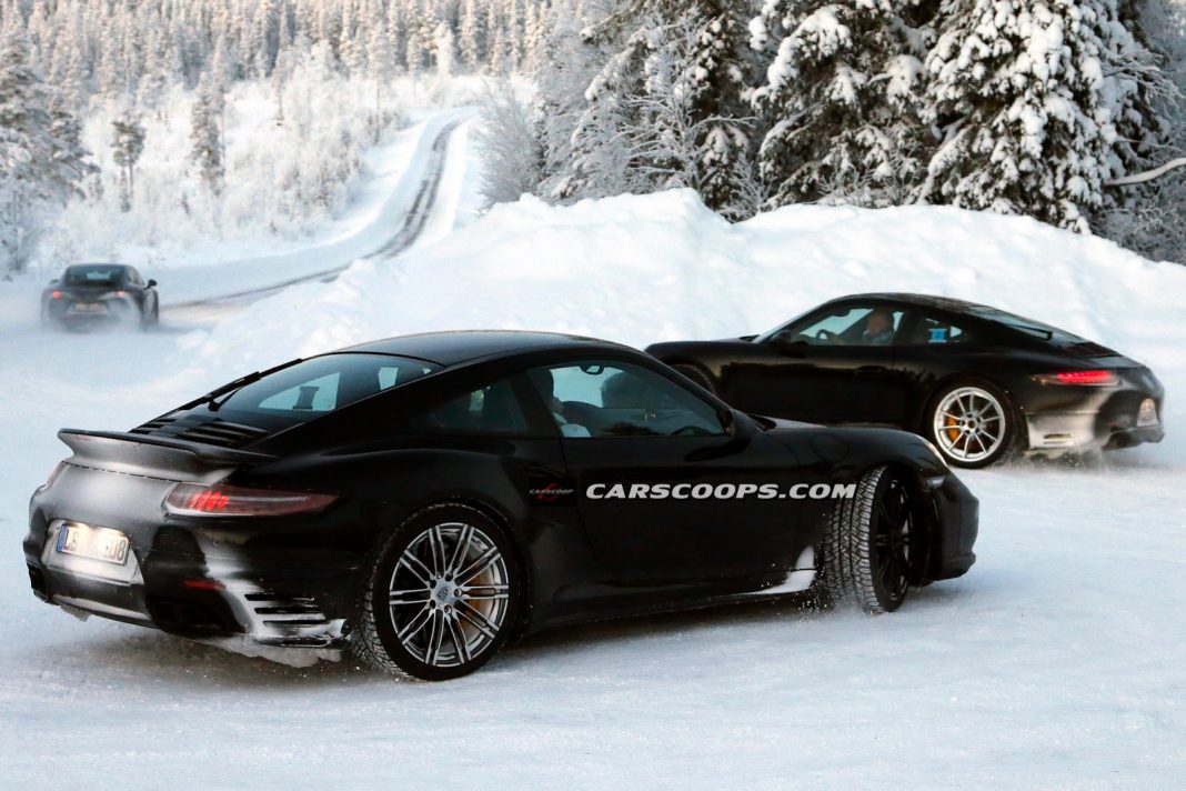 Facelifted Porsche 911 Turbo Spotted Testing, Or Just a Current-Gen Test Mule?