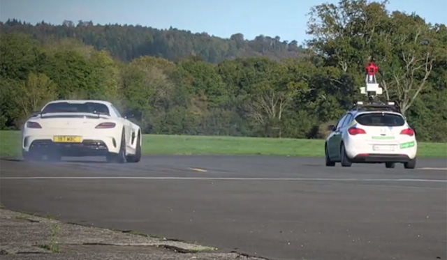 Google Maps Visits Top Gear Test Track and Mercedes SLS AMG Black Series