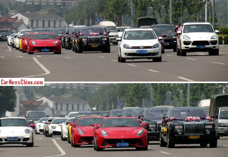 Epic Chinese Wedding Sees 25 Superca Strong Convoy
