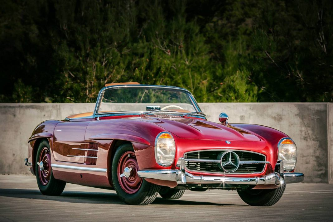 Strawberry Red 1957 Mercedes-Benz 300 SL Roadster