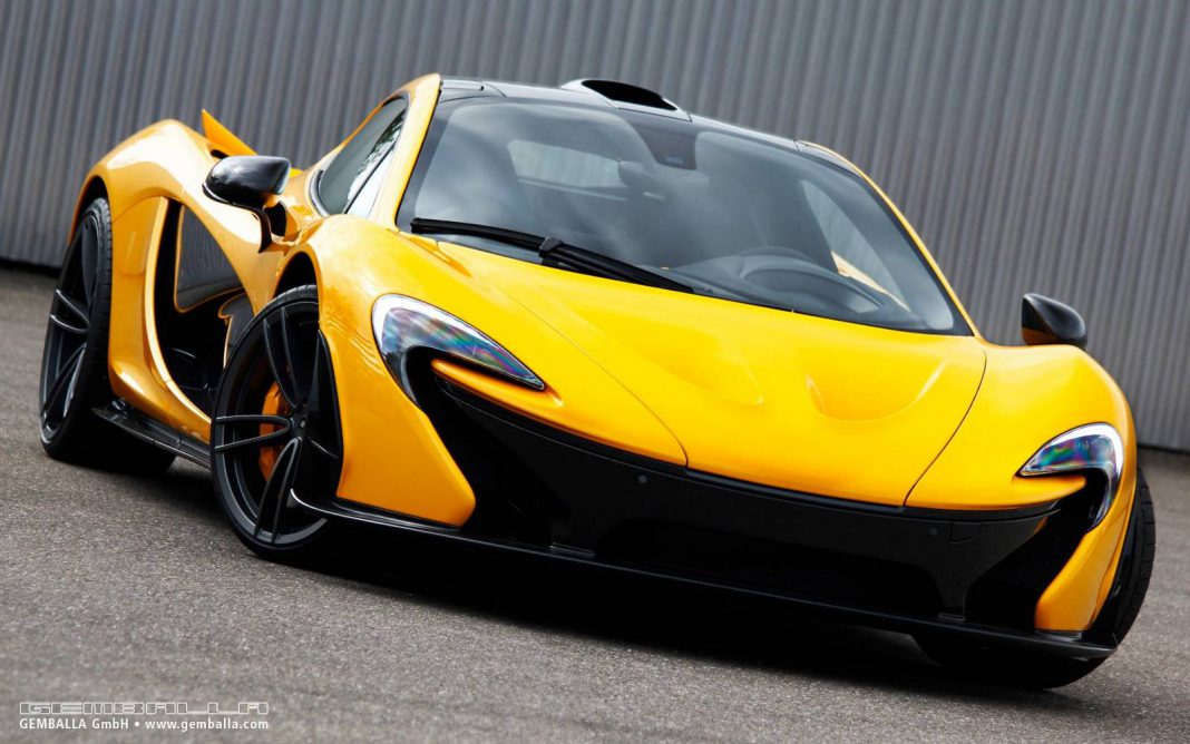 Yellow McLaren P1 with Gemballa GForged-One wheels