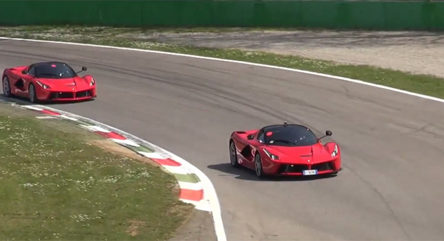 Video: Three LaFerraris on Track at Monza