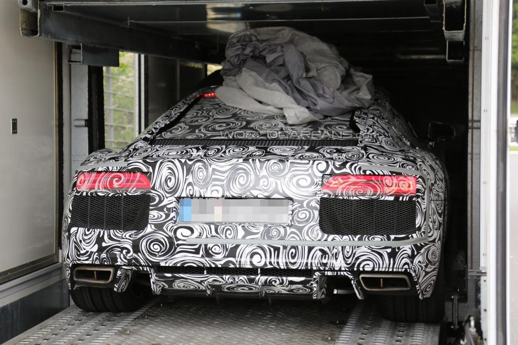 2015 Audi R8 Prototype Spied up Close