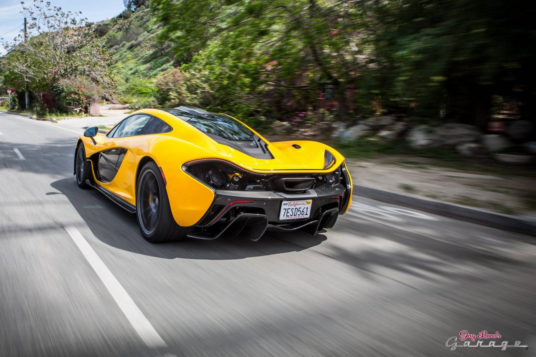 Video: Jay Leno Drives His Brand New Volcano Yellow McLaren P1!