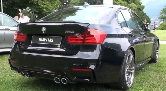 Video: Black BMW M3 Revs at Villa d'Este 2014