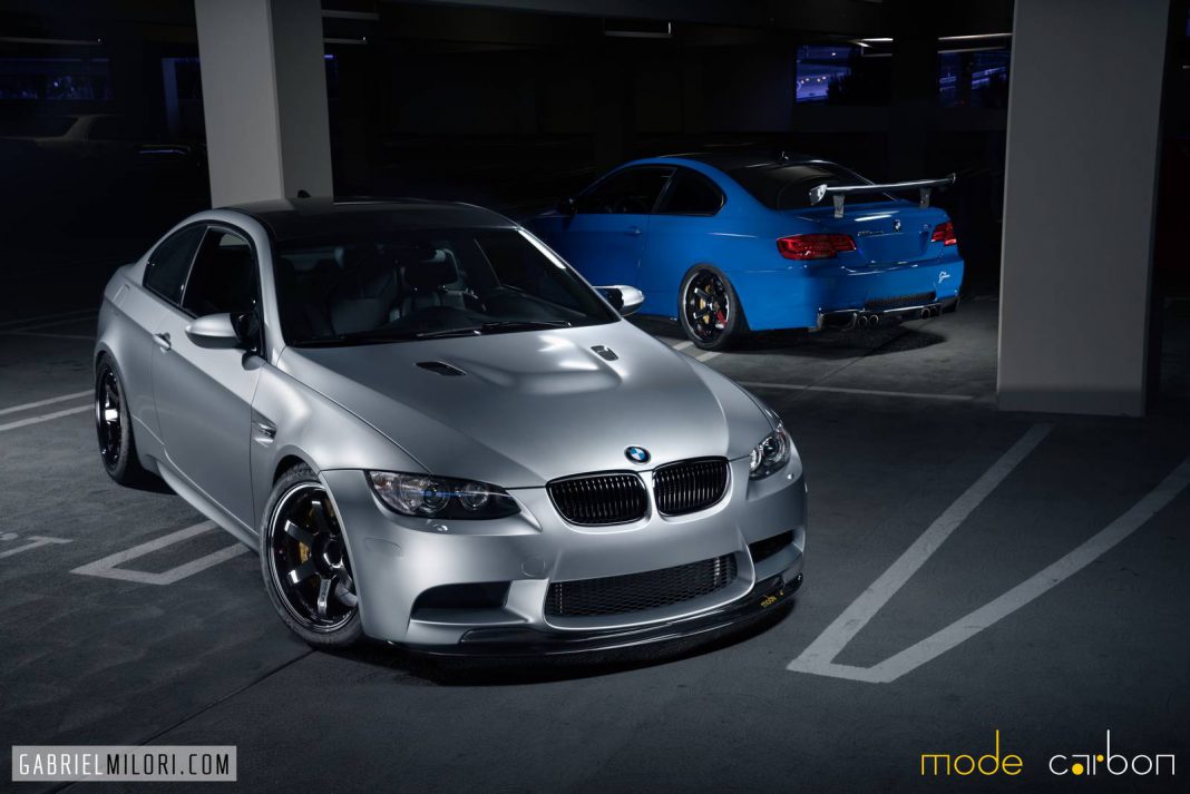 Santorini Blue and Frozen Silver Duo BMW M3 by Mode Carbon