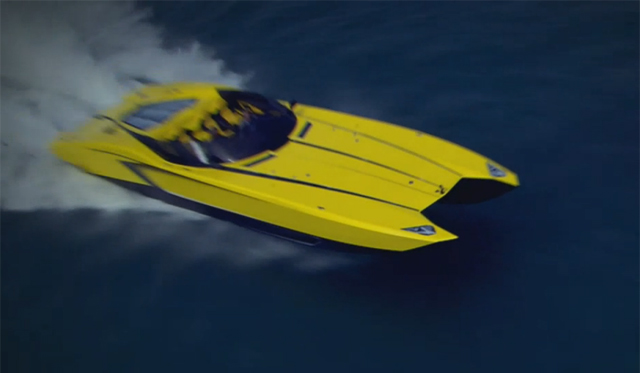 Video: A Look at the Lamborghini Aventador Inspired Speedboat