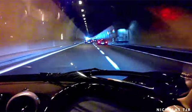 Video: Ride in a Pagani Zonda Tricolore Through Tunnel!