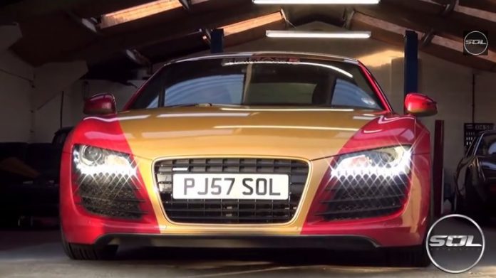 Video: Iron Man Themed Audi R8 in London