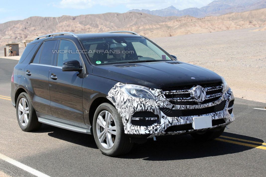 Facelifted 2016 Mercedes-Benz M-Class Testing