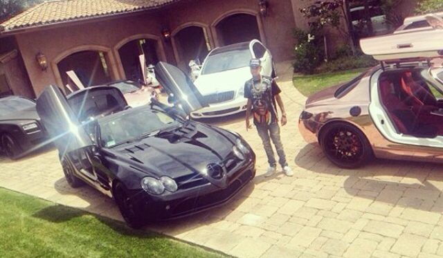 Rapper Tyga Buys Blacked-Out Mercedes-Benz SLR McLaren
