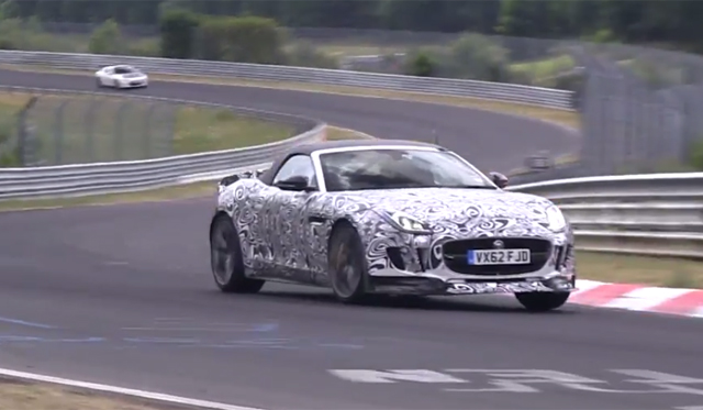 Video: Jaguar F-Type RS Coupe and Convertible Testing at the Nurburgring