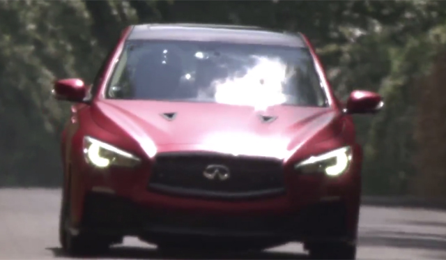 Video: Infiniti Q50 Eau Rouge Concept Runs at Goodwood Hillclimb