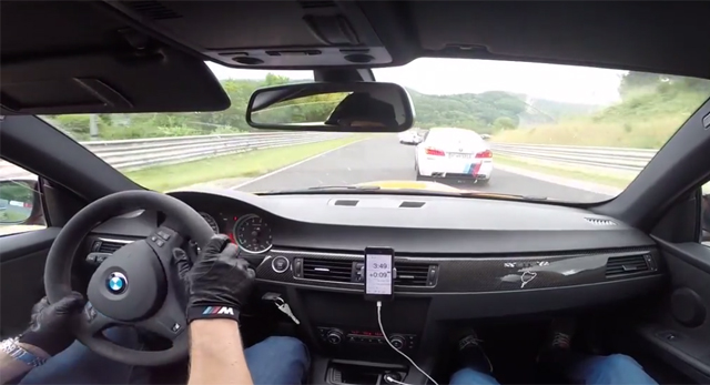 Video: BMW M3 GTS vs M5 Taxi at Nurburgring