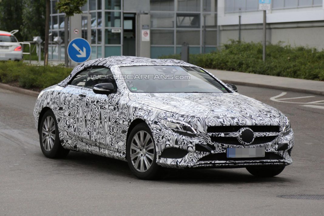 Mercedes-Benz S-Class Cabriolet Spied Up Close