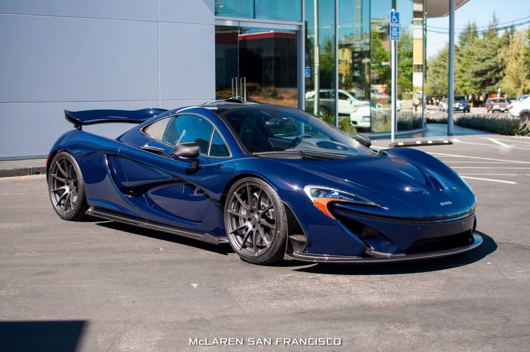 Stunning Dark Blue McLaren P1 Arrives in San Francisco