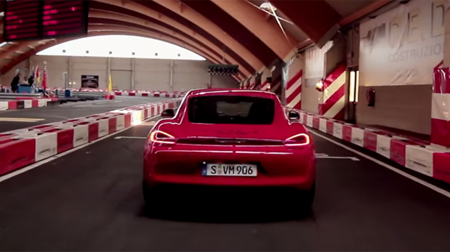 Video: Porsche Cayman GTS on Go-Kart Track!